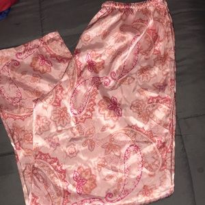 Satin pajama bottoms